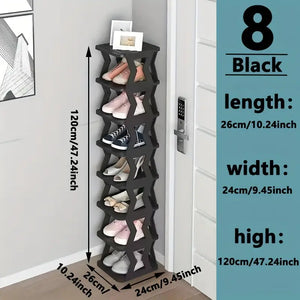 Space-Saving Hourglass Shoe Rack - InspireLand