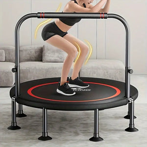 Large Foldable Round Iron Home Fitness Trampoline - InspireLand