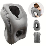 Inflatable Travel Pillow With Patented Valve Design - InspireLand