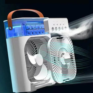 3-in-1 Air Humidifier Cooling USB Fan with LED Night Light - InspireLand