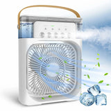 3-in-1 Air Humidifier Cooling USB Fan with LED Night Light - InspireLand