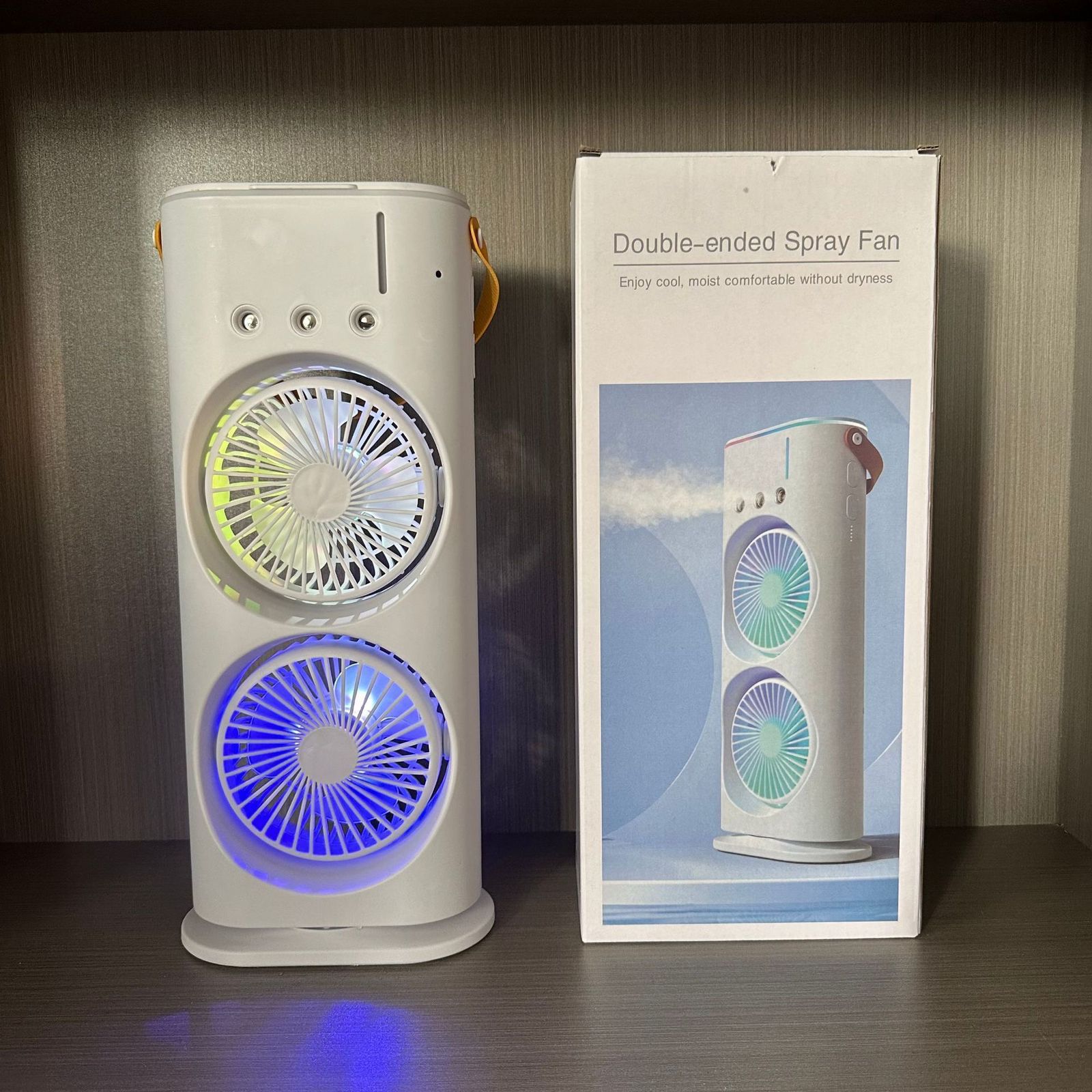 Portable Light Humidifier Double-ended Spray Fan - InspireLand