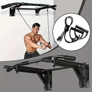 1pc HeavyDuty Iron Wall-Mounted Pull-Up Bar - InspireLand