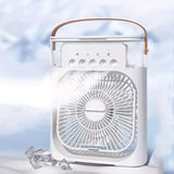 3-in-1 Air Humidifier Cooling USB Fan with LED Night Light - InspireLand