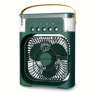 3-in-1 Air Humidifier Cooling USB Fan with LED Night Light - InspireLand