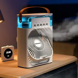 3-in-1 Air Humidifier Cooling USB Fan with LED Night Light - InspireLand